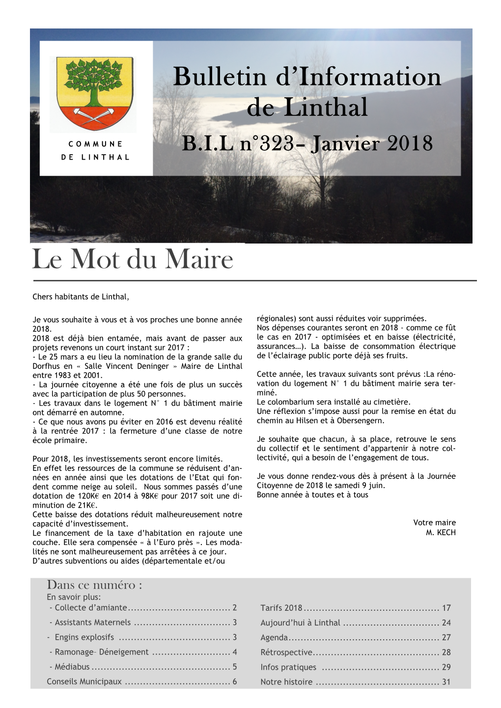 Bulletin D'information De Linthal