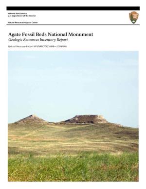 Agate Fossil Beds National Monument Geologic Resources Inventory Report