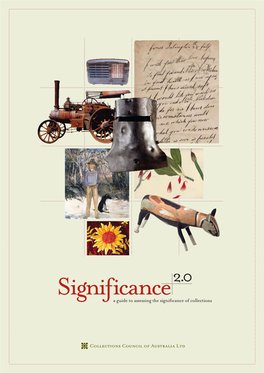 Significance 2.0 Collections Council of Australia
