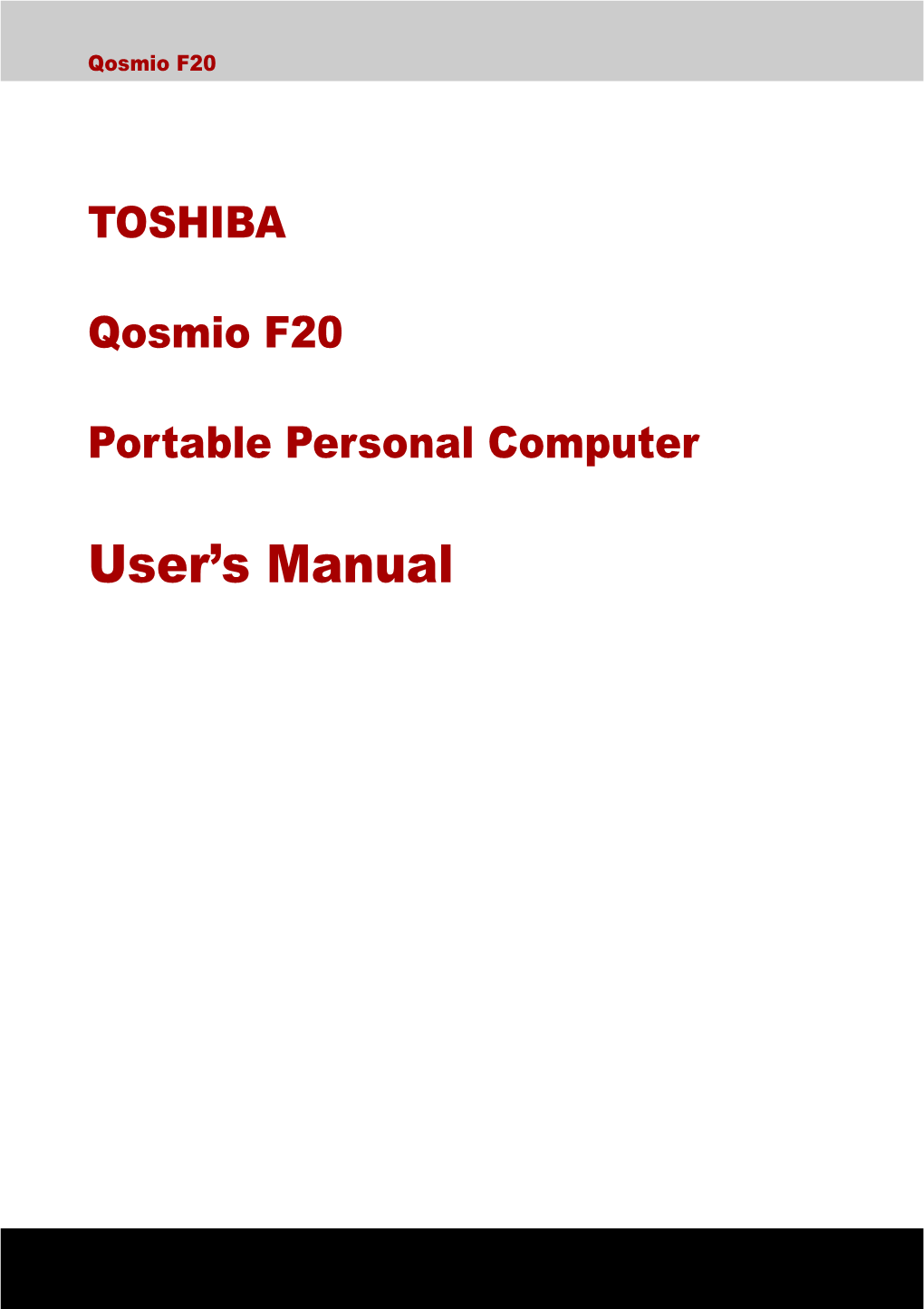 User's Manual