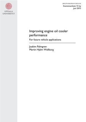 Improving Engine Oil Cooler Performance for Future Vehicle Applications