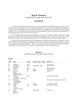 Map 97 Parthyene Compiled by E.J