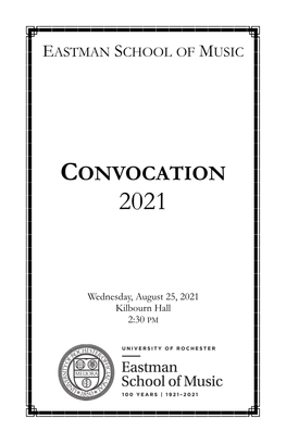 Convocation 2021