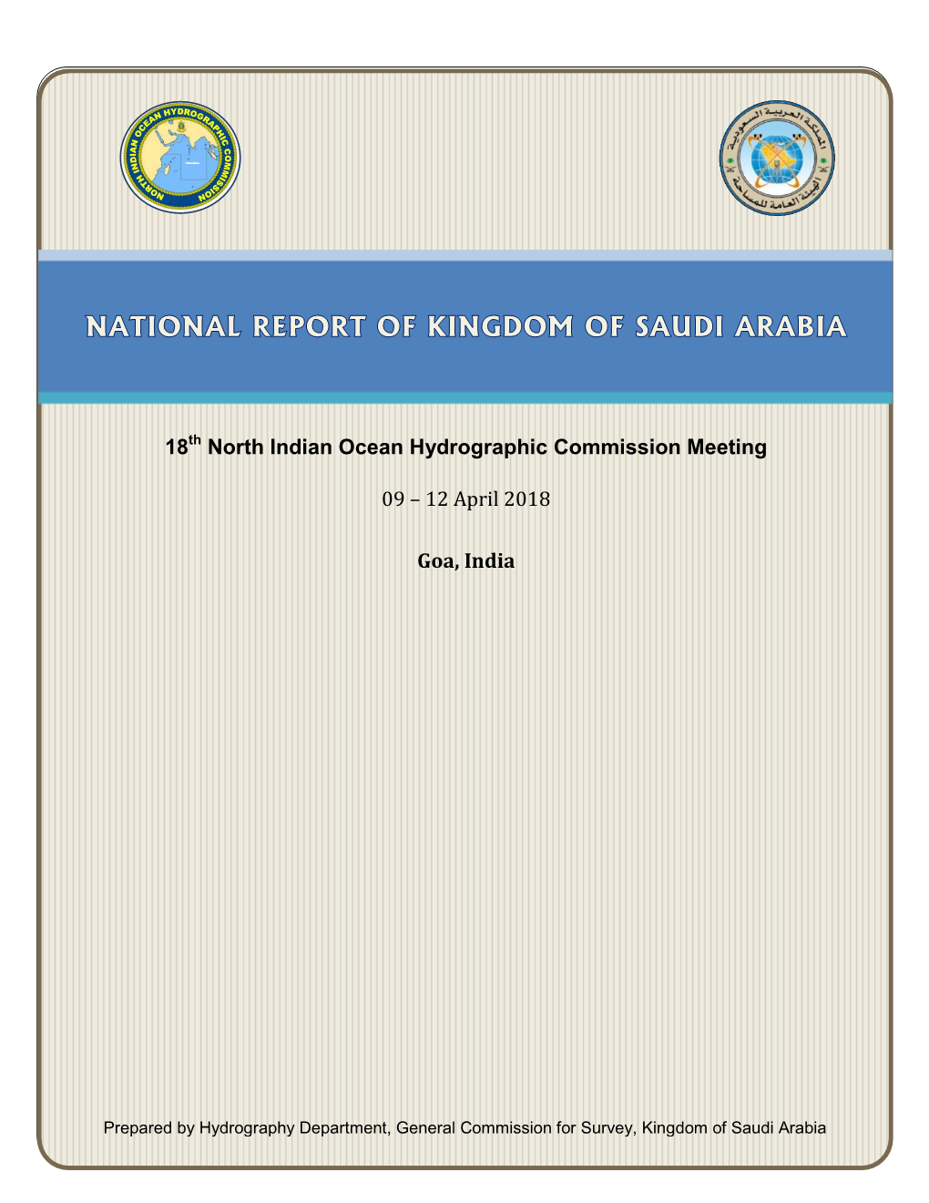 Saudi Arabia National Report