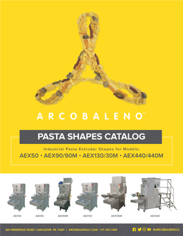Pasta Shapes Catalog