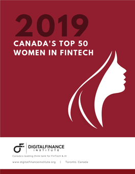 Canada's Top 50 Women in Fintech 2019