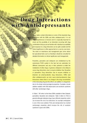Drug Interactions with Antidepressants