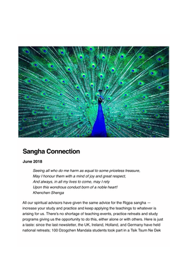Sangha Connection Newsletter June 2018