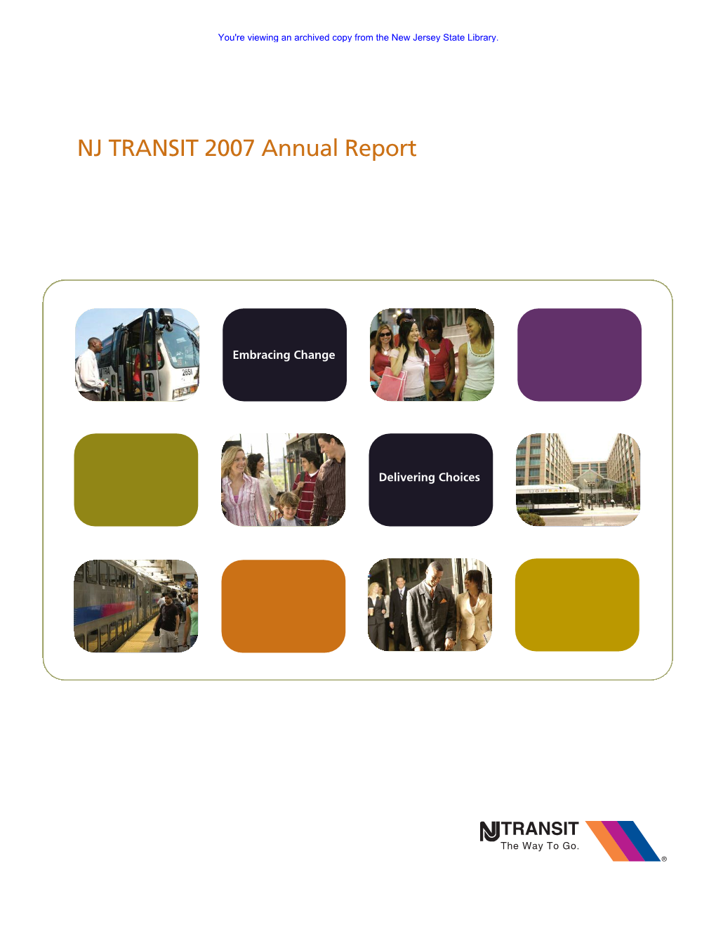 NJ TRANSIT 2007 Annual Report