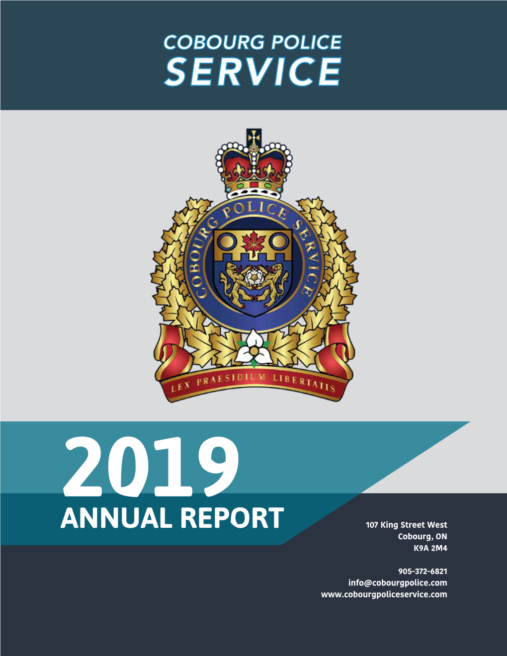 ANNUAL REPORT 107 King Street West Cobourg, on K9A 2M4