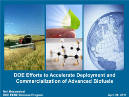 Efforts to Accelerate Deployment and Commercialization of Advanced