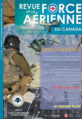 REVUE DE LA FORCE AÉRIENNE DU CANADA  Vol
