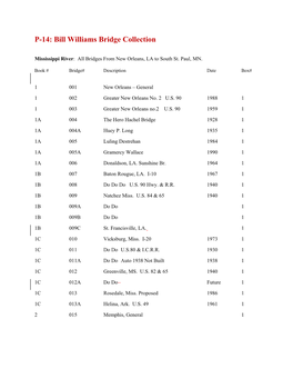 P-14 Bill Williams Bridge Collection (.Pdf)