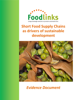 Short Food Supply Chains As Drivers of Sustainable Development