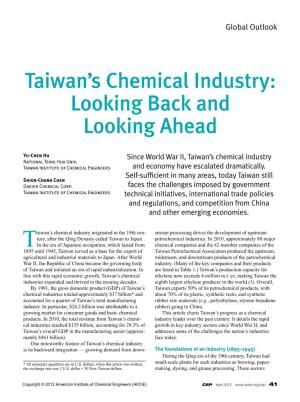 Taiwan's Chemical Industry: Looking Back and Looking Ahead