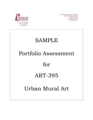 SAMPLE Portfolio Assessment for ART-395 Urban Mural