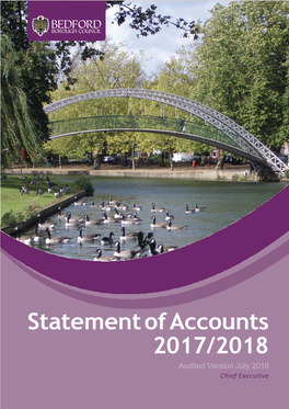 Statement of Accounts 2017/2018 Audited Version July 2018 Chief Executive 1