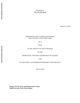 World Bank Document