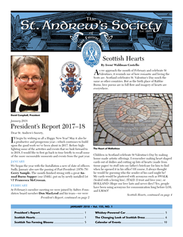Scottish Hearts President's Report 2017–18