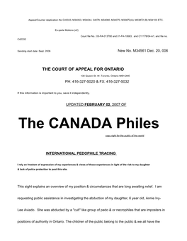 The CANADA Philes