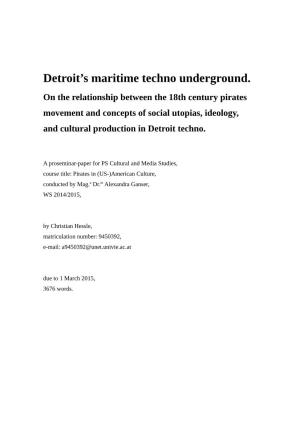 Detroit's Maritime Techno Underground