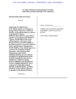 Case 1:21-Cv-00894 Document 1 Filed 08/03/21 Page 1 of 45 Pageid# 1