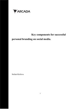 Key Components for Successful Personal Branding on Social Media