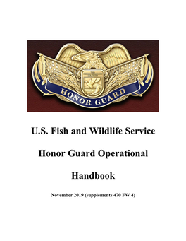 Honor Guard Operational Handbook