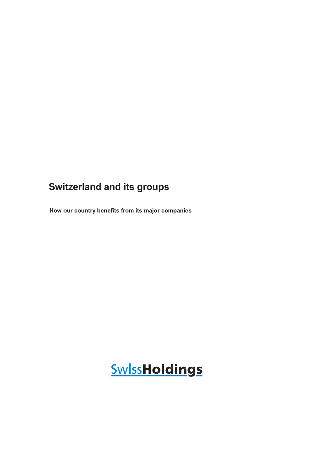 EN: Switzerland and Its Groups – Publication Download (PDF)