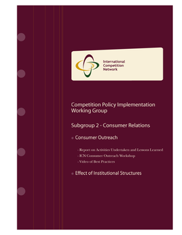 Consumer Outreach by ICN Members