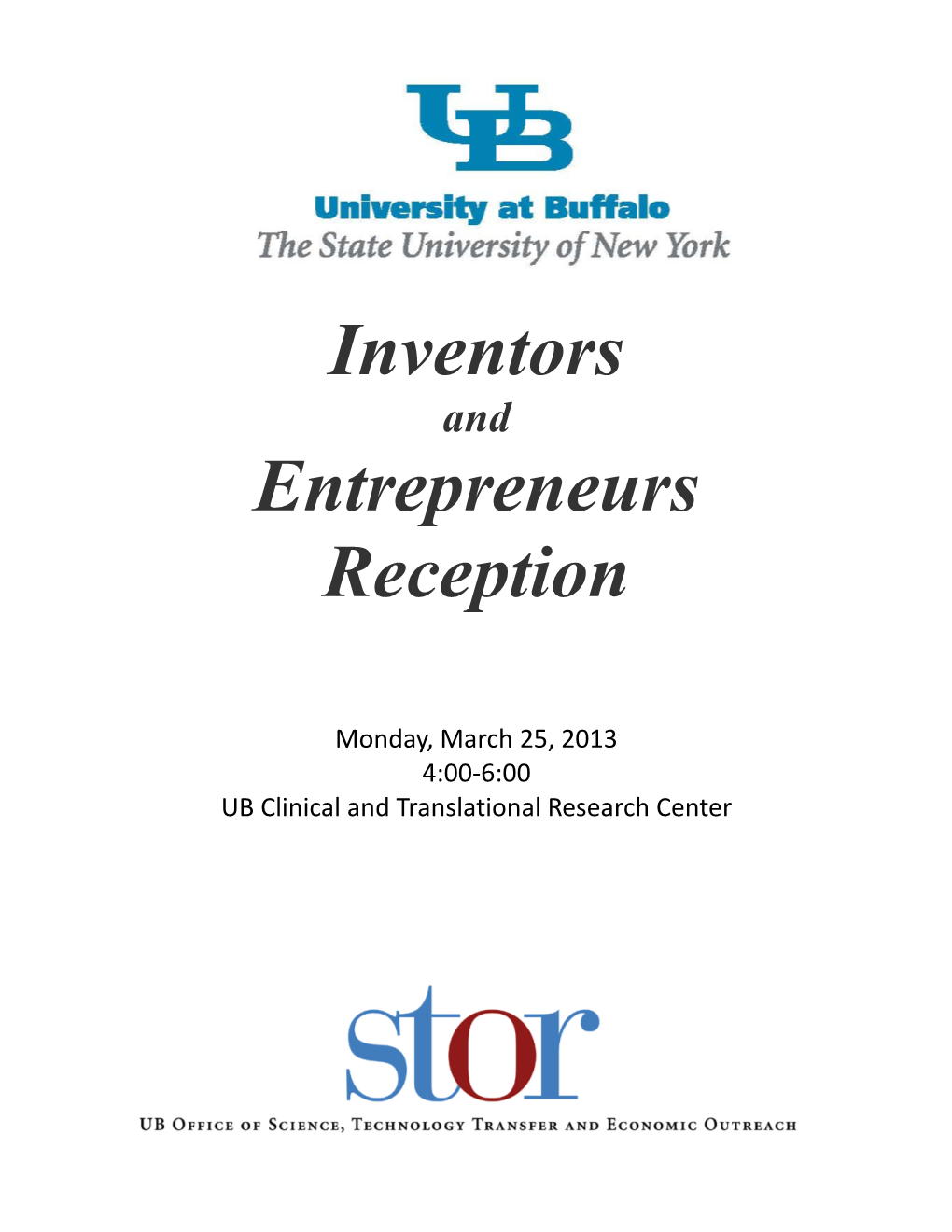 Inventors and Entrepreneurs Reception