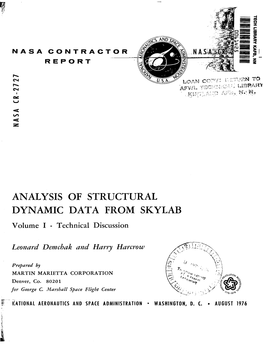 Analysis of Structural Dynamic Data from Skylab August 1976 Volume I - Technical Discussion 6