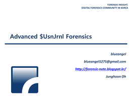 Advanced $Usnjrnl Forensics