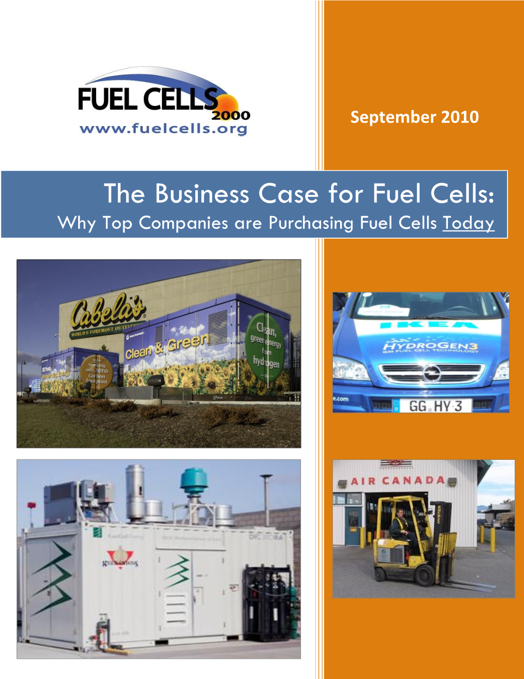 The Business Case for Fuel Cells 2010