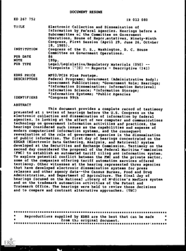 DOCUMENT RESUME ED 267 752 TITLE Electronic Collection And