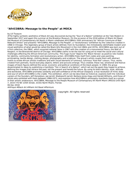 "Africobra: Message to the People" at MOCA