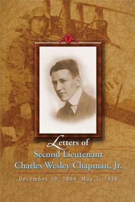 Letters of Second Lieutenant Charles Wesley Chapman, Jr