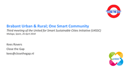 Brabant Urban & Rural; One Smart Community