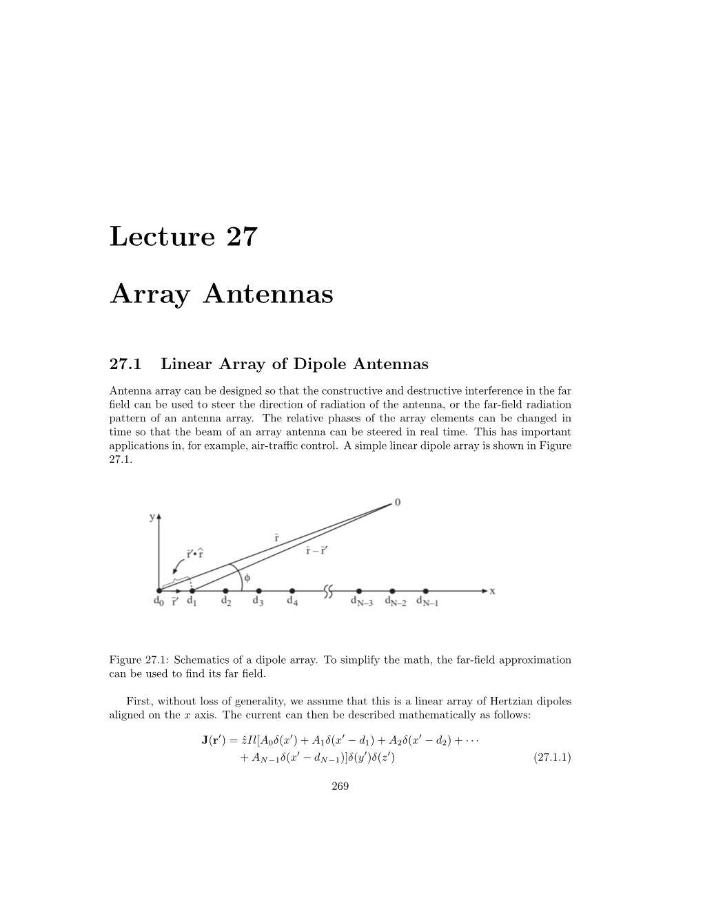 Lecture 27 Array Antennas