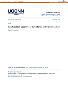 Ocean-Based Server Farms and International Law