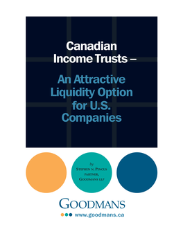 Canadian Income Trusts.Qxd