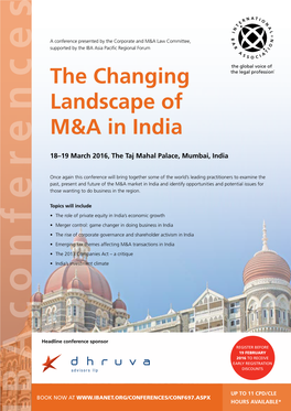 The Changing Landscape of M&A in India