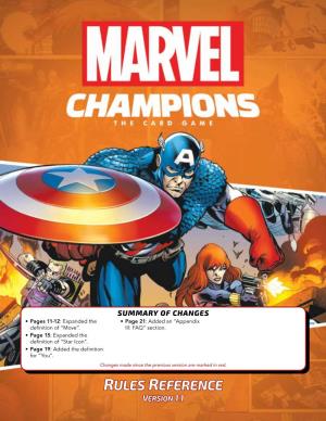 Marvel Champions: the Card Game Rules Reference
