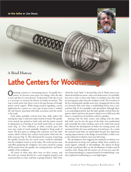 Lathe Centers for Woodturning