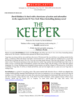 The Keeper Press Release