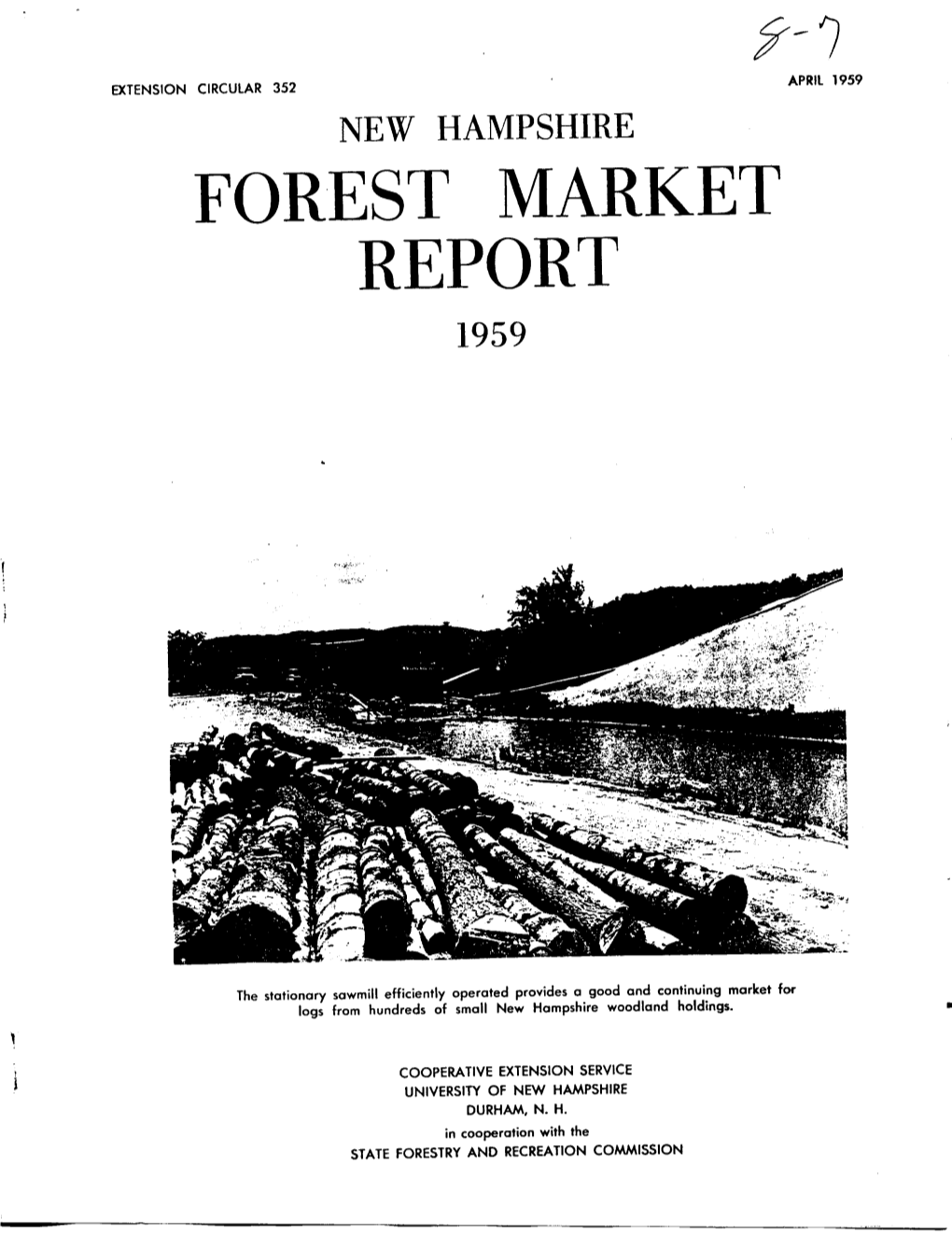 Forest Market Report 1959