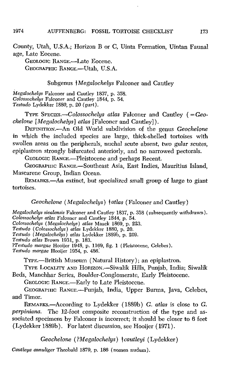 County, Utah, U.S.A.; Horizon B Or C, Uinta Formation, Uintan Faunal Age, Late Eocene