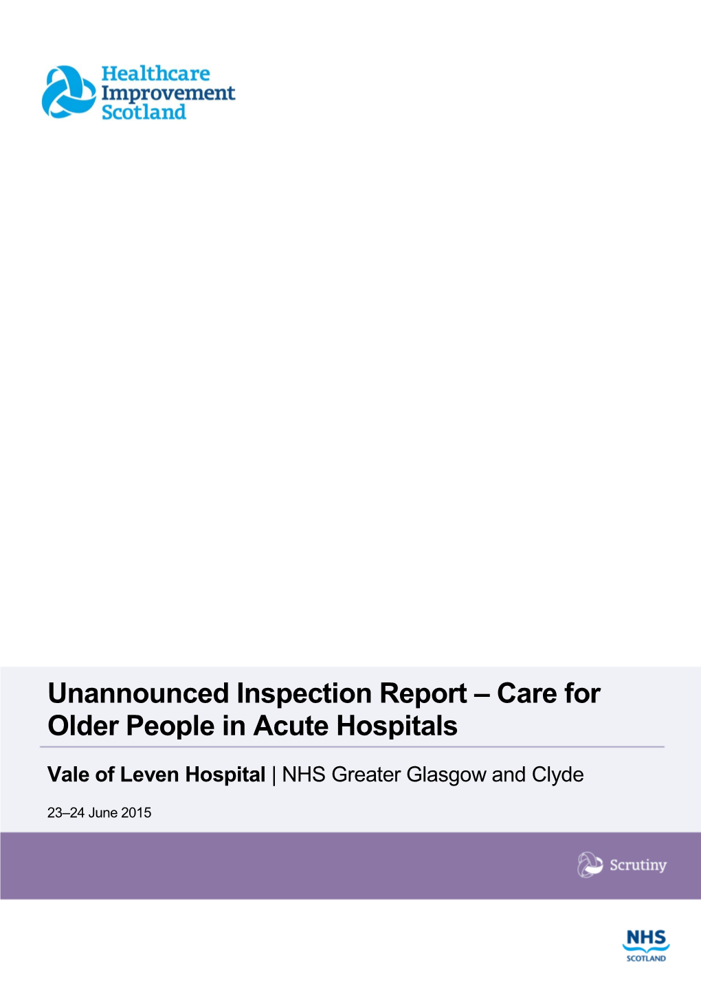 Vale of Leven Hospital | NHS Greater Glasgow and Clyde