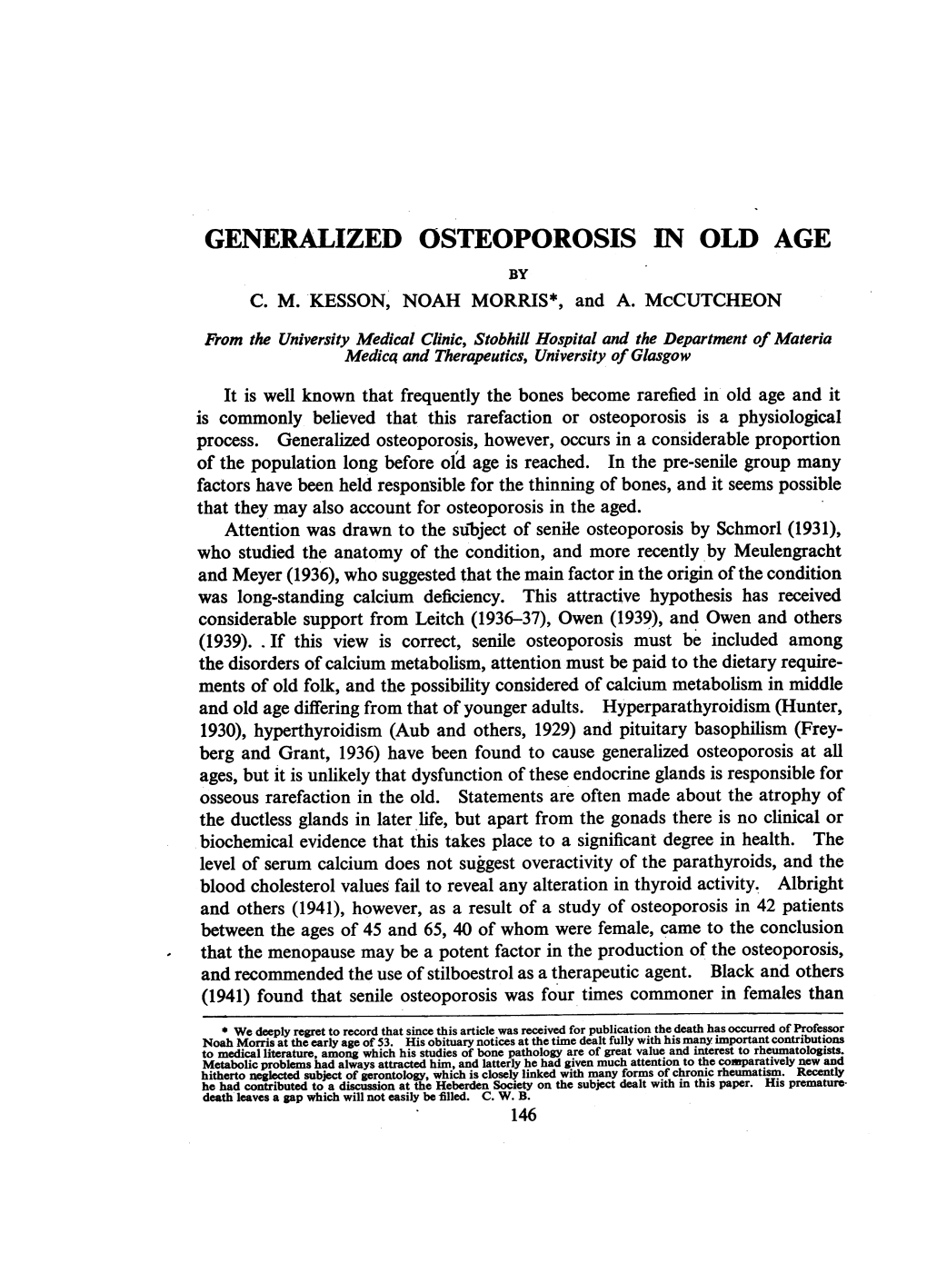 Generalized Osteoporosis Inold