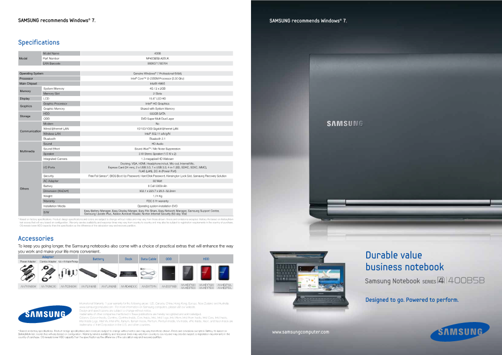 Durable Value Business Notebook